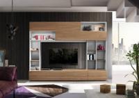 Benvenuto Design Pratiko TV wandmeubel Wit/Eiken