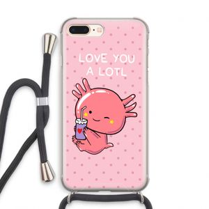 Love You A Lotl: iPhone 7 PLUS Transparant Hoesje met koord