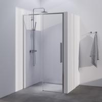 BRAUER Season nisdeur model B met schuifdeur helder glas 100x200 omkeerbaar incl. glascoating Season-RVS-kleurig