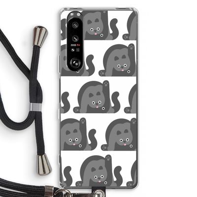 Cats: Sony Xperia 1 III Transparant Hoesje met koord