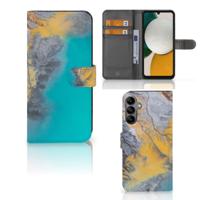 Samsung Galaxy A34 | Bookcase | Marble Blue Gold