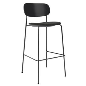 Audo Copenhagen Co Bar barkruk H105 zitting Re-wool 0198 zwart essen