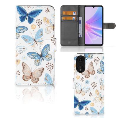 Telefoonhoesje | Met pasjeshouder | voor OPPO A78 5G | A58 5G Vlinder