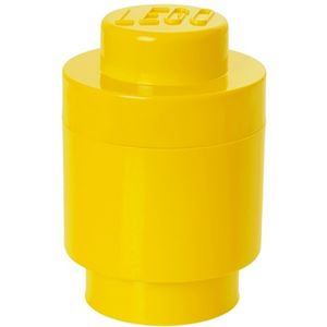 Room Copenhagen LEGO Storage Brick 1 Rond Geel opbergdoos