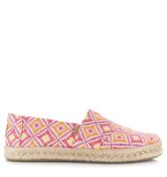 TOMS Toms - Alpargata Rope 2.0 | Geo Pink Roze Textiel Espadrilles Dames - thumbnail