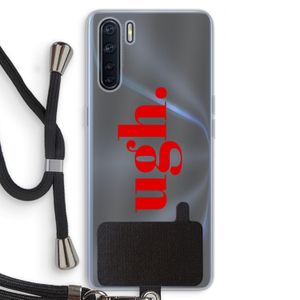 Ugh: Oppo A91 Transparant Hoesje met koord