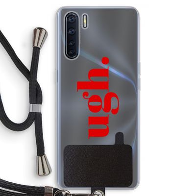 Ugh: Oppo A91 Transparant Hoesje met koord