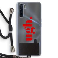 Ugh: Oppo A91 Transparant Hoesje met koord