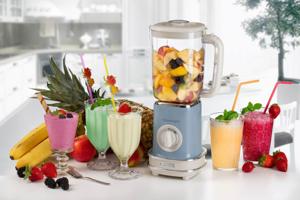 Ariete 0568/15 1,5 l Blender voor op aanrecht 500 W Blauw, Zilver, Wit
