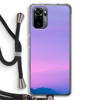 Sunset pastel: Xiaomi Redmi Note 10 Pro Transparant Hoesje met koord