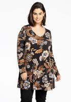 Yoek Tuniek wide bottom AMBIANCE | Zwart | Maat 46/48
