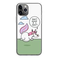 Unicorn: iPhone 11 Pro Transparant Hoesje