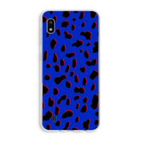 Blue Leopard: Samsung Galaxy A10 Transparant Hoesje