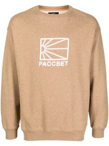 RASSVET sweat en coton à logo imprimé - Marron