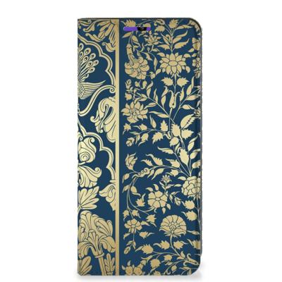 Samsung Galaxy A22 4G | M22 Smart Cover Beige Flowers Samsung Galaxy A22 4G | M22 Smart Cover Beige Flowers