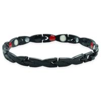 Magneet Armband - Snake Grey Black