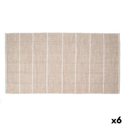 Tapijt Gift Decor Beige Ruiten 140 x 80 cm (6 Stuks)