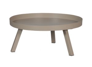 WOOOD Ronde Bijzettafel 'Sunny' Metaal, Ø80cm, kleur Mist