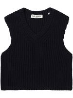 OUR LEGACY chunky ribbed-knit vest - Noir - thumbnail