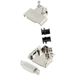 encitech D45PK-M-15-DBS-W-K 6355-8009-12 D-sub female connectorset 45 ° Aantal polen: 15 Soldeerkelk 1 stuk(s)