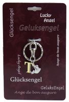 Steengoed Geluksengel sleutelhanger T (1 st)