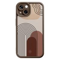 iPhone 13 bruine case - Warm curves iPhone 13 bruine case - Warm curves