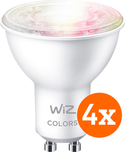 WiZ Smart Spot 4-pack - Gekleurd en Wit Licht - GU10