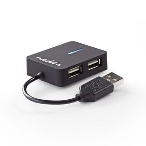 Nedis UHUBU2410BK USB-Hub 4-Poorts USB 2.0