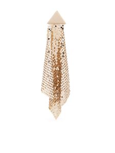 Rabanne Flexible Mesh Diamond earring - Or