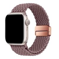 Apple Watch Bandje Zyra - Nylon - Smokey Paars - 38, 40, 41 & 42mm Apple Watch Bandje Zyra - Nylon - Smokey Paars - 38, 40, 41 & 42mm