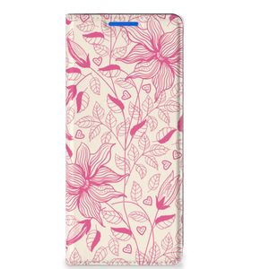 OPPO Reno 6 Pro Plus 5G Smart Cover Pink Flowers