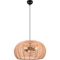 LED Hanglamp 3-Lichts Rond Bruin Hout - E27 Fitting - Stijlvolle Verlichting