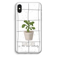 Kamerplant op vensterruit: iPhone X Transparant Hoesje