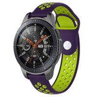 Samsung Galaxy Watch Dubbel Sport Band - Paars Groen