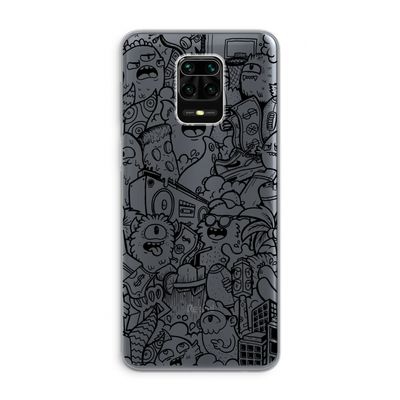 Vexx Black City : Xiaomi Redmi Note 9 Pro Transparant Hoesje