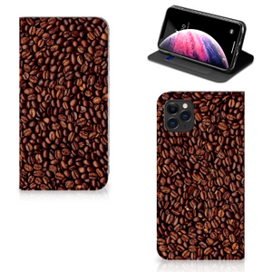 Apple iPhone 11 Pro Max Flip Style Cover Koffiebonen