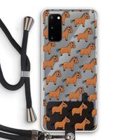 Pony: Samsung Galaxy S20 Transparant Hoesje met koord