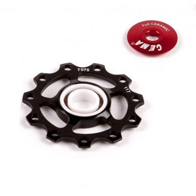 Cema derailleurwieltjes alu sram eagle 12v-full cer.-zwart