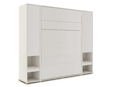 Opklapbed CONCEPTION PRO 140x200 cm kasjmier (verticaal) met kasten en matras