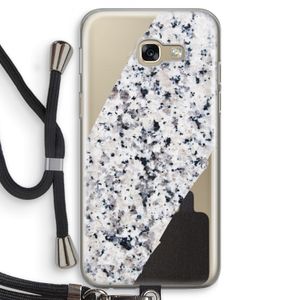 Gespikkelde marmer: Samsung Galaxy A5 (2017) Transparant Hoesje met koord
