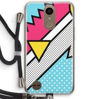 Pop Art #3: LG K10 (2017) Transparant Hoesje met koord