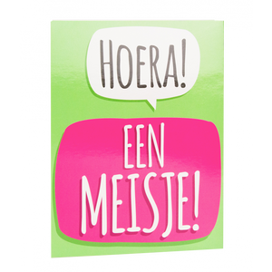 Surprise Card - Hoera een meisje