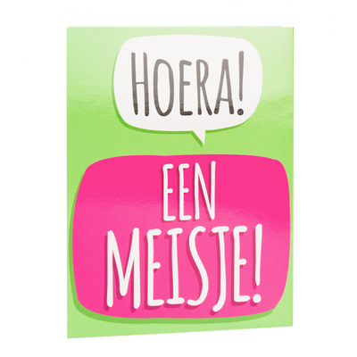 Surprise Card - Hoera een meisje