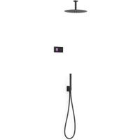 Regendouche set electronisch Tres Shower technology | Inbouw | Thermostaatkraan | 2-weg | Rond | Zwart mat