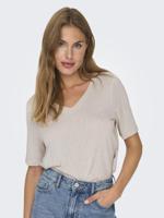 Only Onlelise S/s V-neck Top Jrs Noos 15257390 T-shirt Korte Mouw Moonbeam
