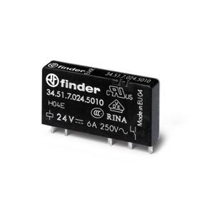 Finder 34.51.7.005.5010 Printrelais 5 V/DC 6 A 1x wisselcontact 1 stuk(s)