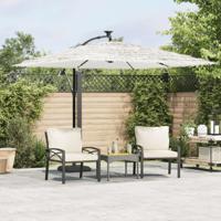 VidaXL Parasol met stalen paal 269x269x235 cm wit VidaXL Parasol met stalen paal 269x269x235 cm wit