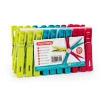 Plasticforte Wasknijpers - 20x stuks - felle kleuren mix - kunststof - 7 cm - Was ophangen Plasticforte Wasknijpers - 20x stuks - felle kleuren mix - kunststof - 7 cm - Was ophangen