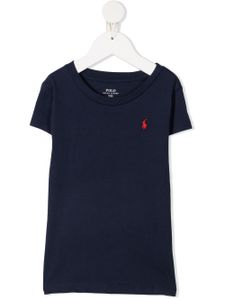 POLO RALPH LAUREN KIDS t-shirt à logo brodé - Bleu