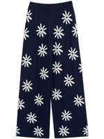 Chinti & Parker pantalon ample Disty Daisy - Bleu - thumbnail